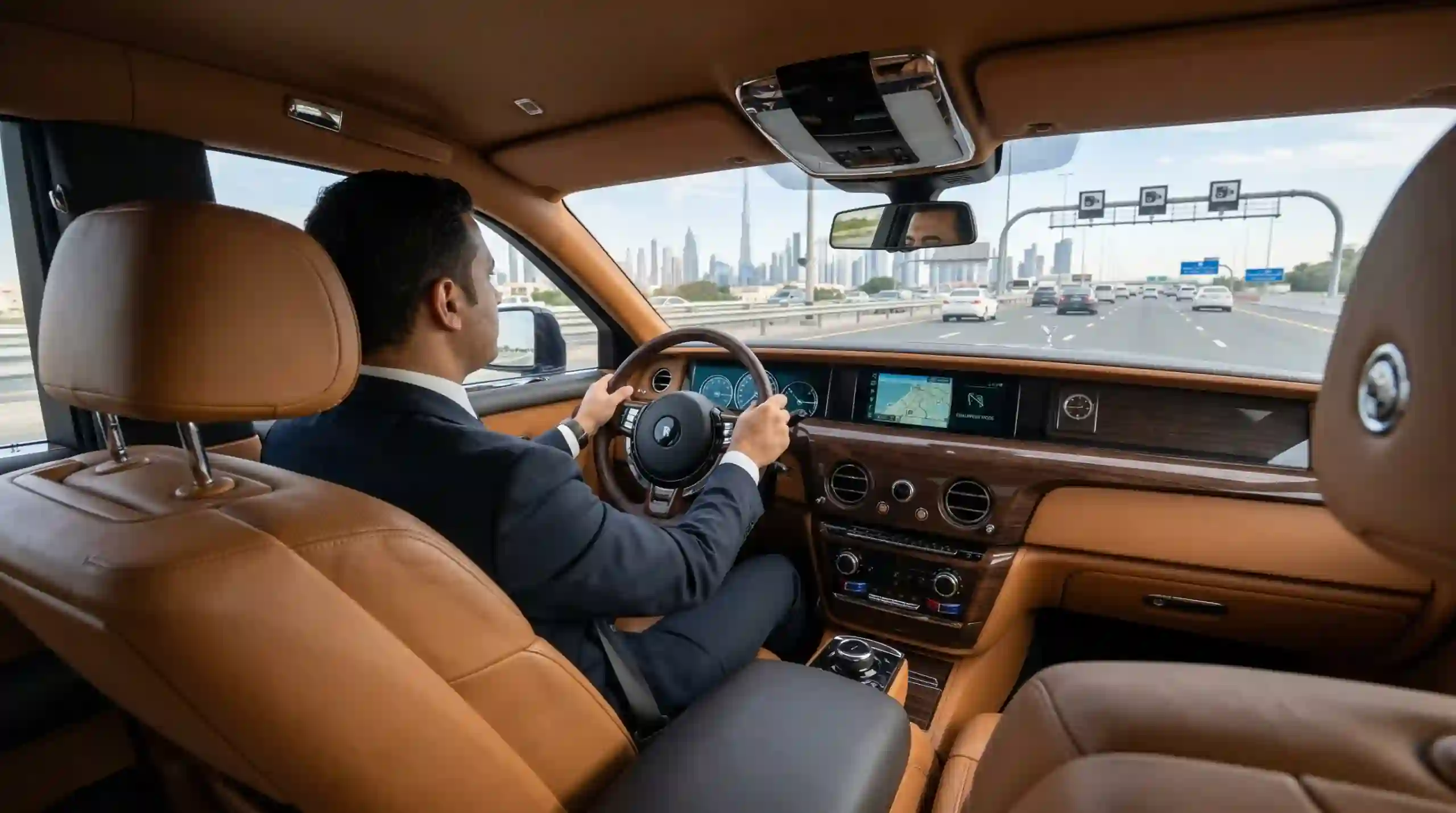 Executive corporate transportation with premium chauffeur service in Dubai