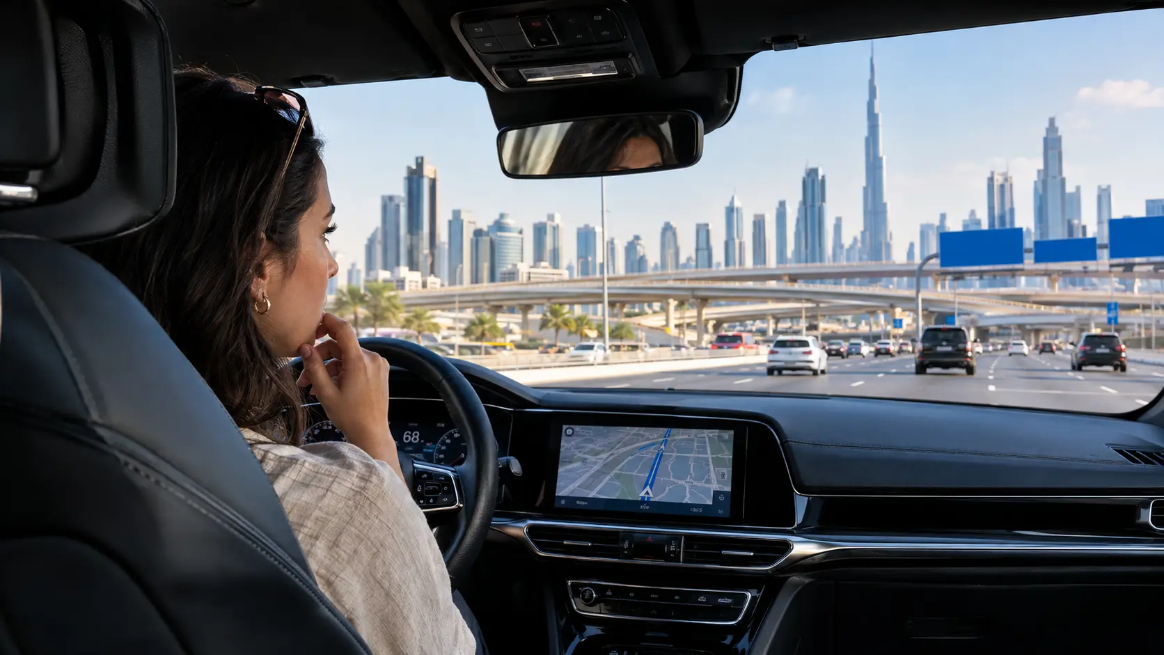 Dubai chauffeur service vehicle ready to take first-time visitors across the city