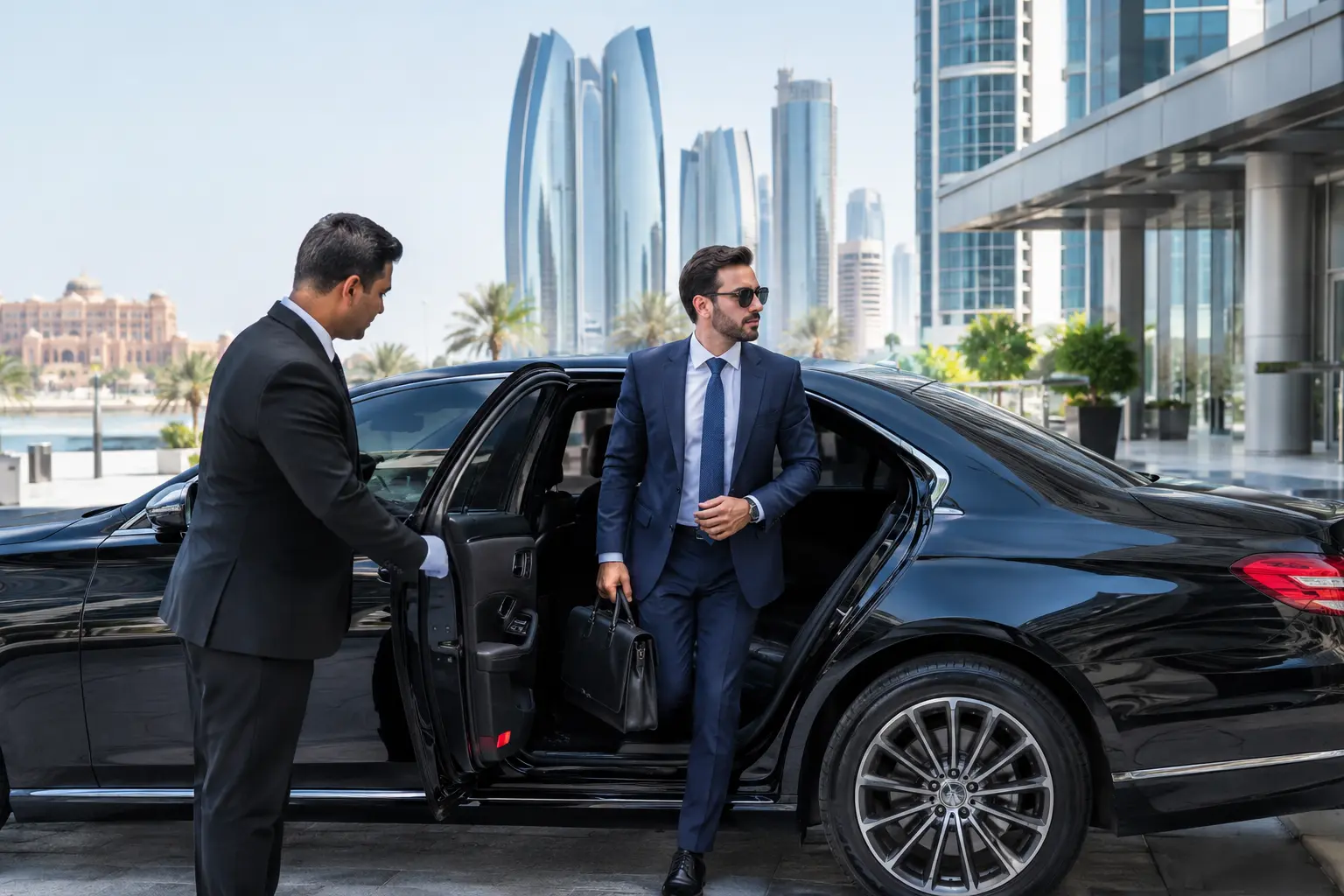 Car rental with driver in Abu Dhabi by CABIO LIMO